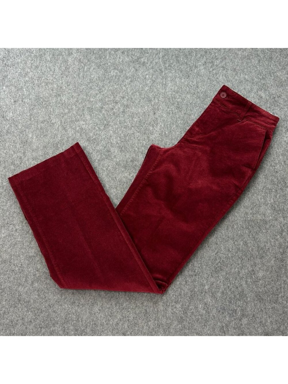 NYDJ Straight Leg Trouser Pants Women's Size 2 Wild Currant Velveteen NWT